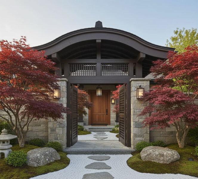 درخت مناسب جلوی درب منزل